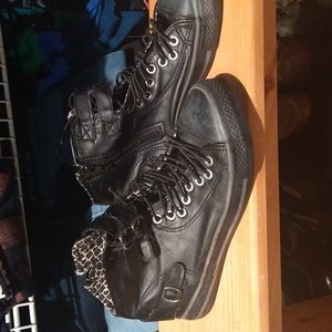 Cute Punk Looking Buckle Hi-Tops from UK size Euro 38